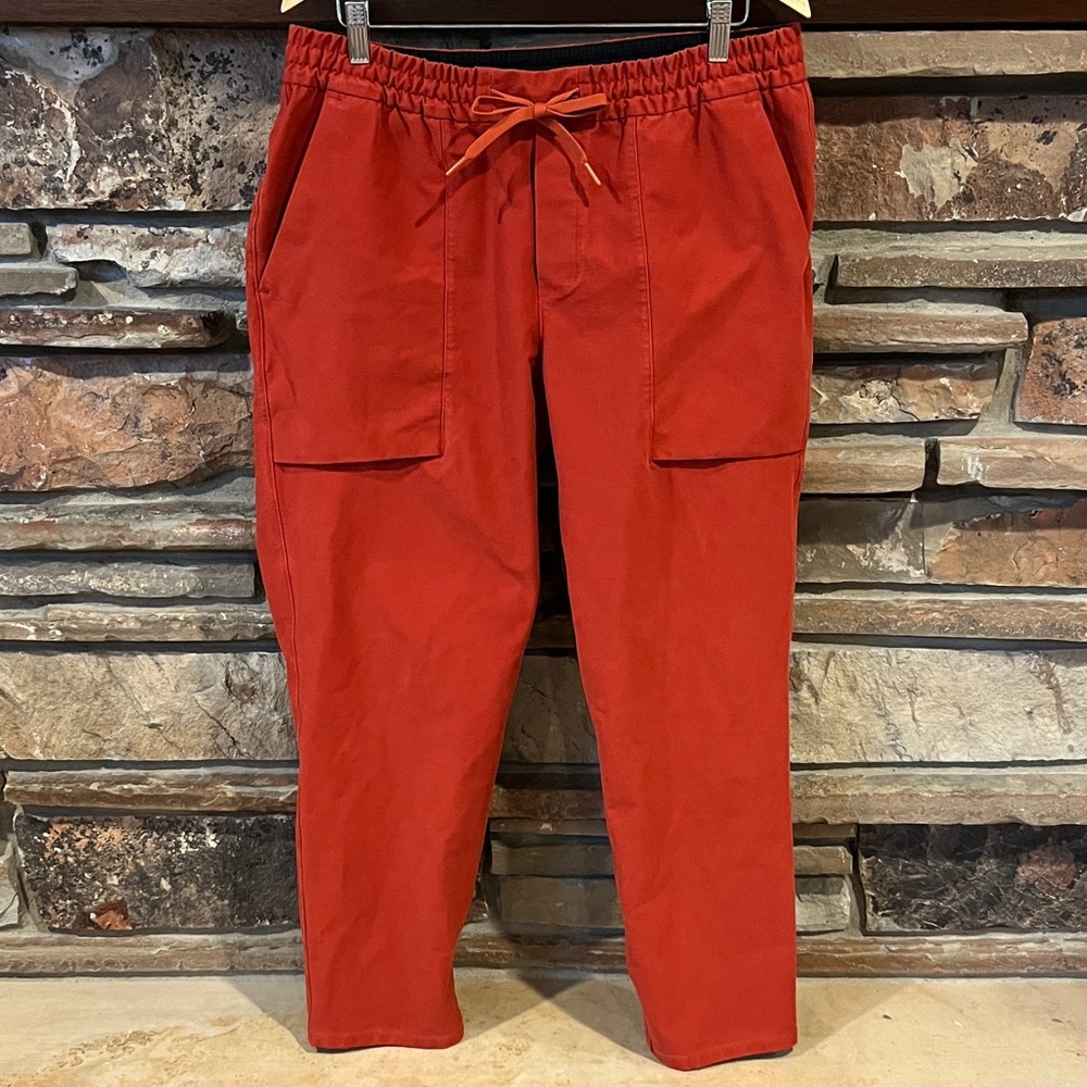 Lululemon Bowline Aztec Brick Red Utilitech Tapered Leg Pants